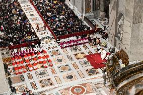 Pope Francis Presides Over First Vespers And Te Deum - Vatican