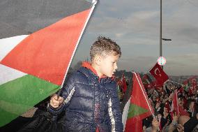Pro-Palestine Rally In Istanbul On The First Day Of 2024