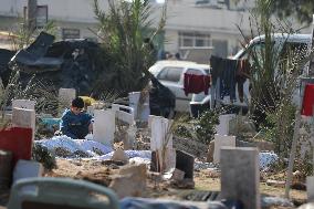 MIDEAST-GAZA-MOURNING