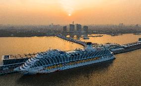 First Chinese-made Large Cruise Ship Adora Cruises Maiden Voyage