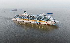 First Chinese-made Large Cruise Ship Adora Cruises Maiden Voyage