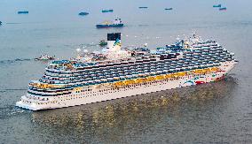 First Chinese-made Large Cruise Ship Adora Cruises Maiden Voyage
