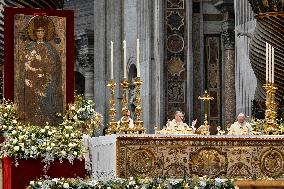 Pope Francis Leads Holy Mass for the Solemnity of Mary, Mother of God