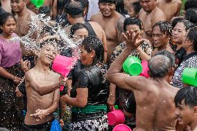 Water Fights Ritual To Celebrate New Year In Bali
