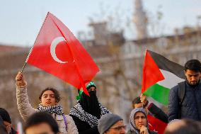 Pro-Palestine Protest - Istanbul