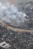 Aftermath of strong quake in central Japan