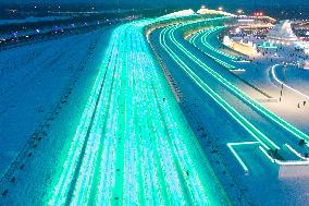CHINA-HEILONGJIANG-HARBIN-ICE SLIDE (CN)