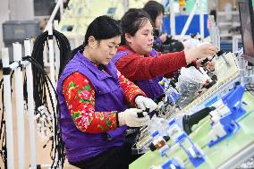 A Car Wiring Harness Production Line in Handan