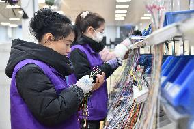 A Car Wiring Harness Production Line in Handan