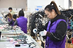 A Car Wiring Harness Production Line in Handan