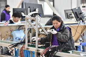 A Car Wiring Harness Production Line in Handan