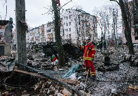 Rocket Attack On Kharkiv