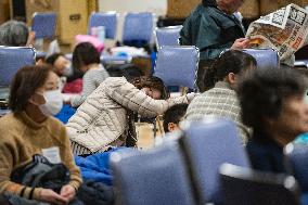 (FOCUS)JAPAN-ISHIKAWA-EARTHQUAKES-PRIMARY SCHOOL-REFUGE