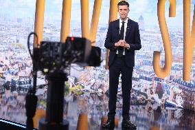 Maxime Switek Presents Le Live Switek On BFMTV Channel - Paris