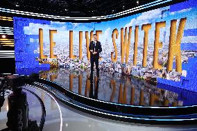 Maxime Switek Presents Le Live Switek On BFMTV Channel - Paris