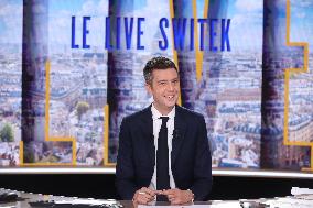 Maxime Switek Presents Le Live Switek On BFMTV Channel - Paris