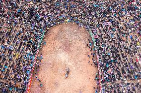 Bullfight in Congjiang