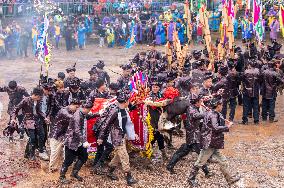 Bullfight in Congjiang