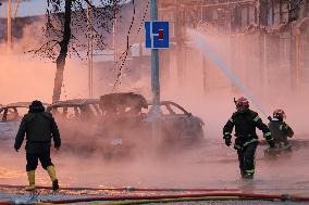 Gas pipeline damaged in Russian missile attack on Kyiv