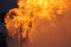 Gas pipeline damaged in Russian missile attack on Kyiv