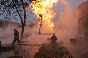 Gas pipeline damaged in Russian missile attack on Kyiv