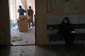 Kyiv school after Russian missile strike