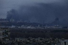 Morning rocket attack on Kyiv