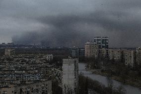 Morning rocket attack on Kyiv