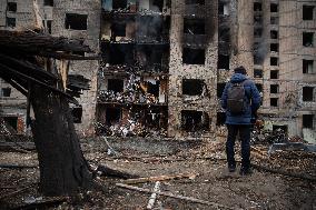 Consequences Of A Massive Missile Attack On Kyiv By Russian Troops