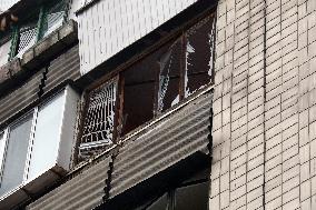 Consequences of Russian missile attack on Dorohozhychi in Kyiv