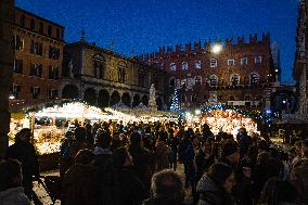 Christmas Atmosphere In Verona