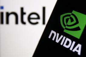 Intel And Nvidia Photo Illustrations