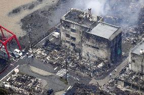 Aftermath of strong quake in central Japan