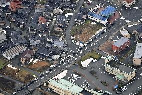 Aftermath of strong quake in central Japan