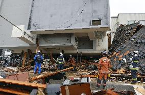 Aftermath of strong quake in central Japan