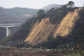 Aftermath of strong quake in central Japan