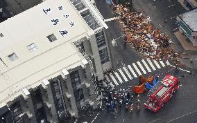 Aftermath of strong quake in central Japan