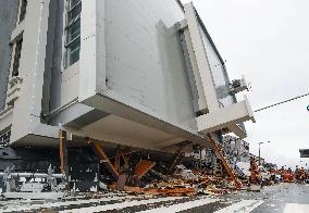 Aftermath of strong quake in central Japan