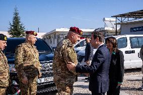 Sebastien Lecornu visits the UNIFL military base of Deir Kifa - Lebanon