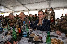 Sebastien Lecornu visits the UNIFL military base of Deir Kifa - Lebanon