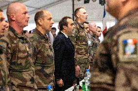 Sebastien Lecornu visits the UNIFL military base of Deir Kifa - Lebanon