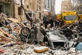 Consequences Of The Russian Massive Missile Attack On Kyiv On January 2, 2024