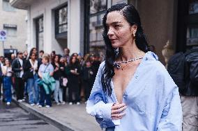 Mariacarla Boscono Celebrity Sightings In Milan