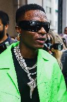 Wizkid Celebrity Sightings In Milan