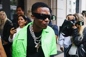 Wizkid Celebrity Sightings In Milan