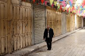 MIDEAST-NABLUS-GENERAL STRIKE