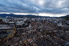 JAPAN-WAJIMA-EARTHQUAKES-MORNING MARKET-FIRE