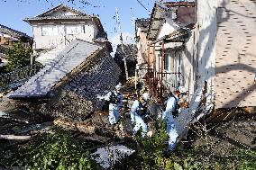 Aftermath of strong quake in central Japan