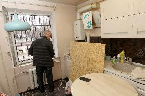 Windows replaced in Dnipro blocks of flats after December 29 Russian missile attack