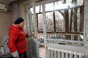 Windows replaced in Dnipro blocks of flats after December 29 Russian missile attack